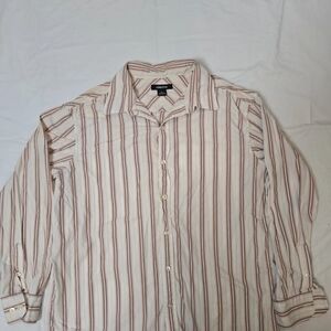 Claiborne Vintage Striped Button Down Shirt Size XL